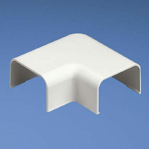 Panduit Conexión en ángulo recto "L", para uso con canaleta LD3, material ABS, Color Blanco Mate