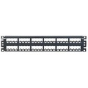 Panduit Panel de Parcheo Modular Mini-Com (Sin Conectores), Plano, Totalmente Blindado, de 48 puertos, 2UR