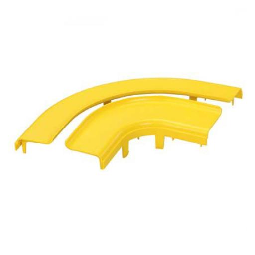 Panduit Tapa Opcional para Ángulo Recto de 90º Horizontal FRRA4X4LYL, Color Amarillo