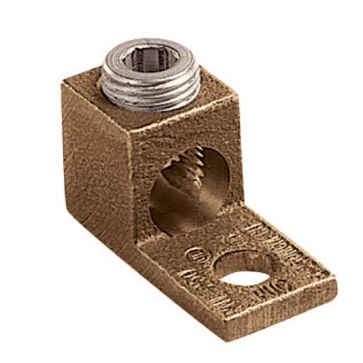 [PANDUIT_PNL-1/0-L] Panduit Terminal Tipo Lengüeta Recta de Cobre, Cal. 8 a 1/0 AWG,  Orificio para perno de 5/16" (7.9mm)