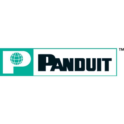Panduit Soporte Con 4 Puertos Mini-Com, Con Bisagras de Instalación a Presión, Para Canaletas T45, Material PVC Rígido, Color Blanco Mate