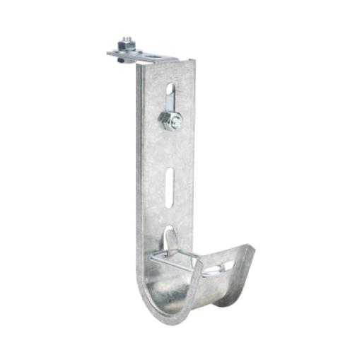 CHAROFIL Soporte (Gancho) tipo J-Hook, hasta 10 cables Cat6, ideal para soportar cableado en los espacios de manipulación al aire, Para instalación en interior
