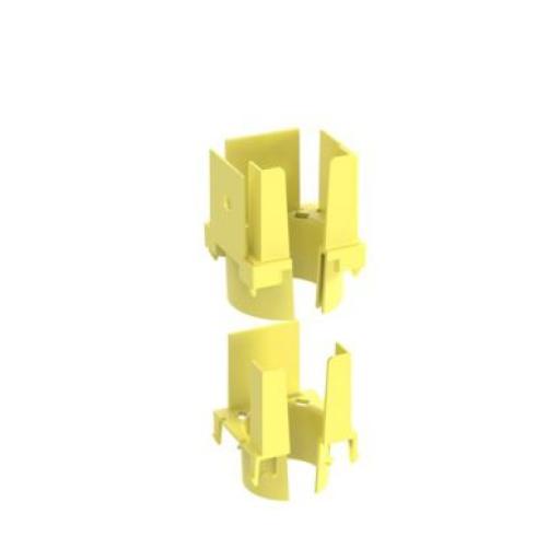 [PANDUIT_FIDT2X2LYL] Panduit Tapa con 1 Salida a Tubo Corrugado de 1.5in (38mm), Para uso con Canaletas 2X2 FiberRunner™, Color Amarillo