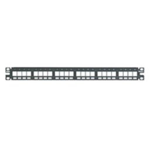 Panduit Panel de Parcheo Modular Keystone (Sin Conectores), Numerado y Espacio para Etiquetas, de 24 puertos, 1UR