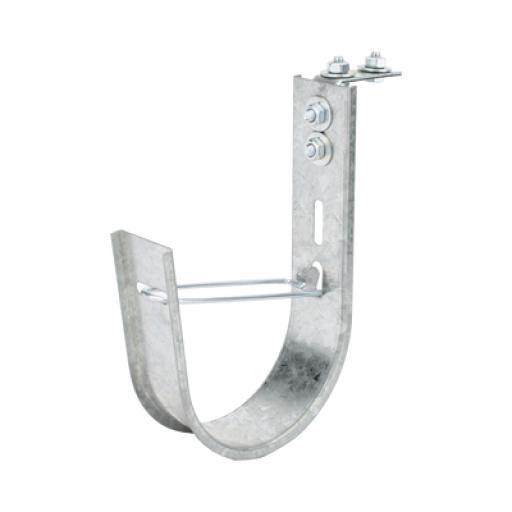 CHAROFIL Soporte (Gancho) tipo J-Hook, hasta 115 cables Cat6, ideal para soportar cableado en los espacios de manipulación al aire, Para instalación en interior