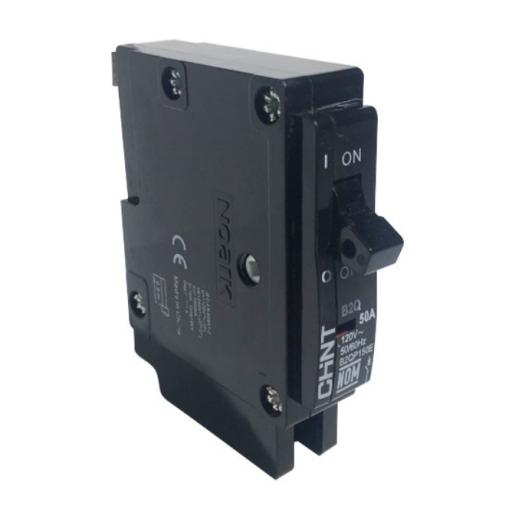 CHINT Interruptor Termomagnético Enchufable, Serie: B2Q, 1P, 50A, 120/240V (SKU:1002269)