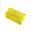 Panduit Bajada Vertical Interior de 45º con Tapa, Para uso con Canaletas 12X4 FiberRunner™, Color Amarillo