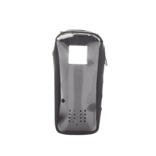 Syscom Funda de Piel Reforzada, con Frente Transparente para Serie Satelital IC-SAT100.