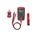 AMPROBE KIT Básico de Multímetro Digital, Detector de Tensión sin Contacto, y Comprobador de Fase GFCI