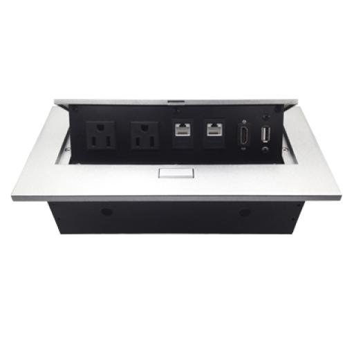 BRobotix CAJA PARA MESA: HDMI, USB, RJ45 CAT6 BROBOTIX 171224