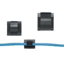 Panduit Clip de Nylon 6.6 con Adhesivo, Para Cables de Hasta 9.7 mm de Diámetro, Uso Interior/Exterior, Color Negro, Paquete de 100pz