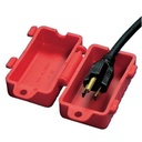 Panduit Dispositivo de Bloqueo LOTO para Enchufes de 120 Vca, Fabricado con Polipropileno, Color Rojo