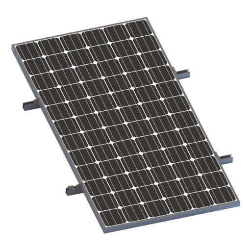 Epcom Kit De Minirieles Para Panel Solar Arreglo 1X1 Para Instalación Plano En Lámina
