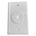 LINKEDPRO BY EPCOM Placa de Pared, con Orificio y Grommet, Ideal para pasar cables