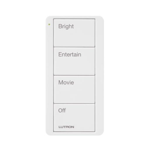 Lutron Control inalambrico PICO, 4 botones para con escenas ya predefinidas y grabado.
