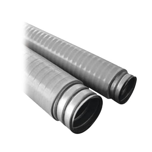 ANCLO Tubo Flexible tipo Liquidtight de 1 1/2" (38 mm). Acero + Forro PVC. Rollo de 30 Metros.