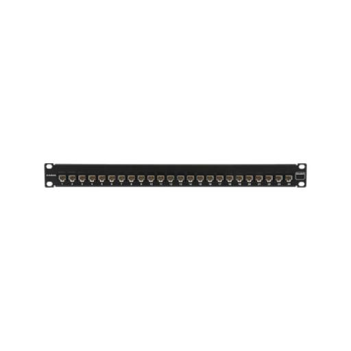 Siemon Patch Panel UltraMAX. UTP, Precargado con Jacks Cat5e, 24 Puertos, Plano, 1U