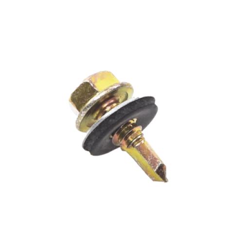 ANCLO Tornillo Punta Broca Sello Montado 6.5 X 38 mm (1/4" X 1 1/2") Caj. C/100pz.