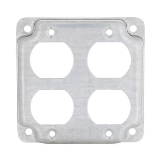 Raco Cubierta de 4" para 2 Contactos Dúplex.