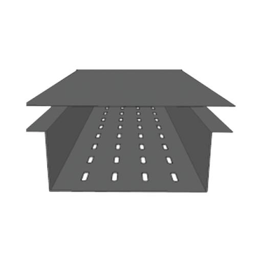 CHAROFIL Tapa para fondo perforado de 9"  Perfil Z