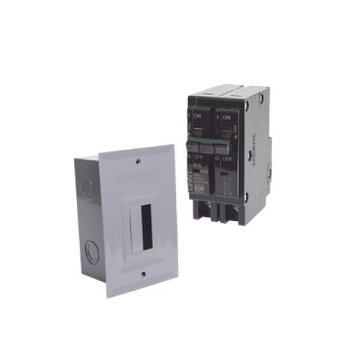 CHINT Kit Centro de Carga para empotrar con 1 Interruptor Térmico de 2 Polos, 15Amp 120/240Vca 10kA.