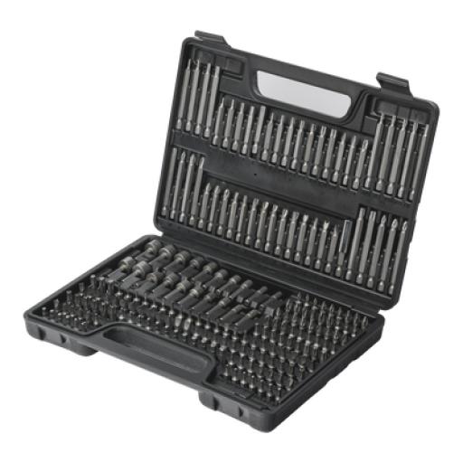 Precision Juego de 208 Puntas para Taladro Entrada Hexagonal 1/4". Incluye Estuche.