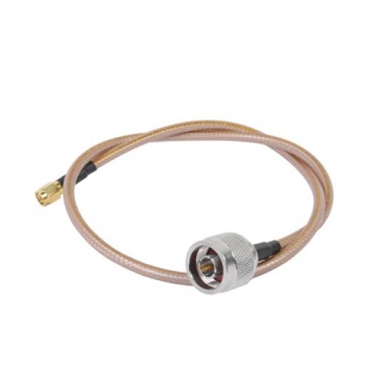Epcom Jumper con Cable LP142 de 60 cm, con Conectores N Macho a SMA Inverso Macho (Hasta 8GHz)