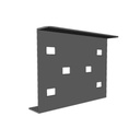CHAROFIL Cople para Uniones de Escalera de Aluminio / Perfil Z / Peralte 3 1/4" / Incluye Tornilería
