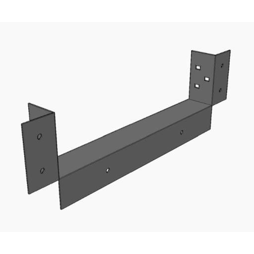 CHAROFIL Conector de Escalera de Aluminio a Tablero (Caja) / Peralte 3 1/4" / Ancho 9" / Incluye Tornillería 