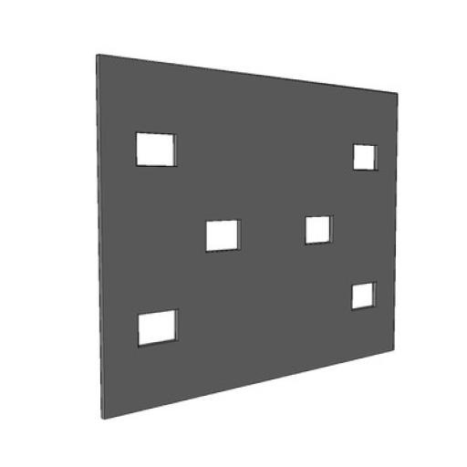 CHAROFIL Cople para Uniones de Escalera de Aluminio / Plano / Peralte 3 1/4" / Incluye Tornilería