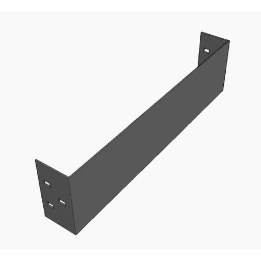 CHAROFIL Placa de Cierre para Escalera de Aluminio / Peralte 3 1/4" / Ancho 12" / Incluye Tornillería 