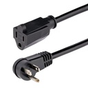 StarTech.com CABLE DE 2M 6FT DE EXTENSION ACODADO 5-15P A 5-15R