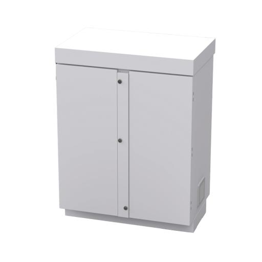 Epcom Gabinete de Lámina Galvanizada para  Baterías (Hasta 12 Baterías PL110D12) y Equipo de Comunicación.