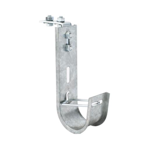 CHAROFIL Soporte (Gancho) tipo J-Hook, hasta 28 cables Cat6, ideal para soportar cableado en los espacios de manipulación al aire, Para instalación en interior