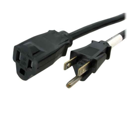 [STARTECH.COM_PAC1016] StarTech.com CABLE EXTENSOR ALIMENTACION PC 1.8M NEMA 5-15R 5-15P MACHO HEMB.A