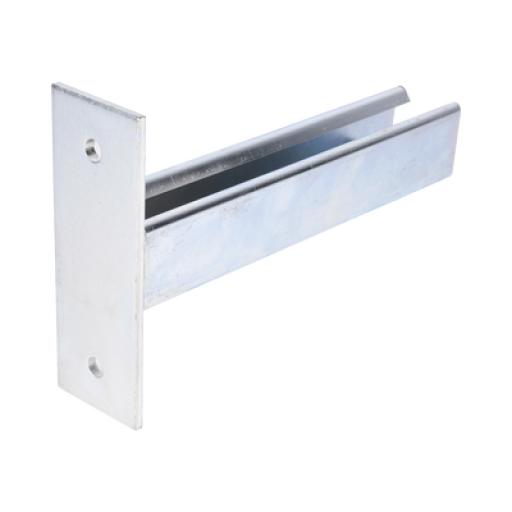 CHAROFIL Ménsula Unicanal, 150mm, con acabado Electro Zinc