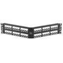 Panduit Panel de Parcheo Modular Mini-Com (Sin Conectores), Angulado, Totalmente Blindado, de 48 puertos, 2UR