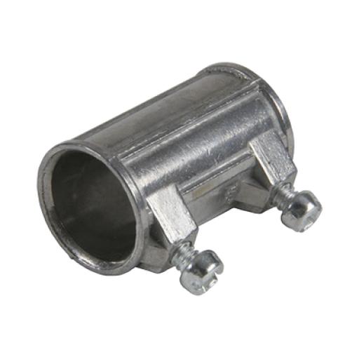 ANCLO Cople de 1 1/4" para Tubo Pared Delgada con Tornillos Opresores.