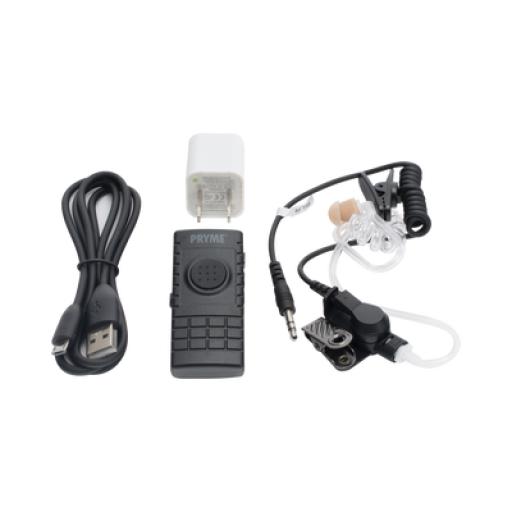 PRYME PTT inalámbrico Bluetooth con tubo acústico para radios Kenwood Serie NX5000/3000
