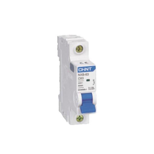 CHINT Pastilla para Riel Din, 1 Polo, 40 Amp, Vca:110/415v, 6kA, Catálogo: NXB631PC40, Serie: NXB-63.
