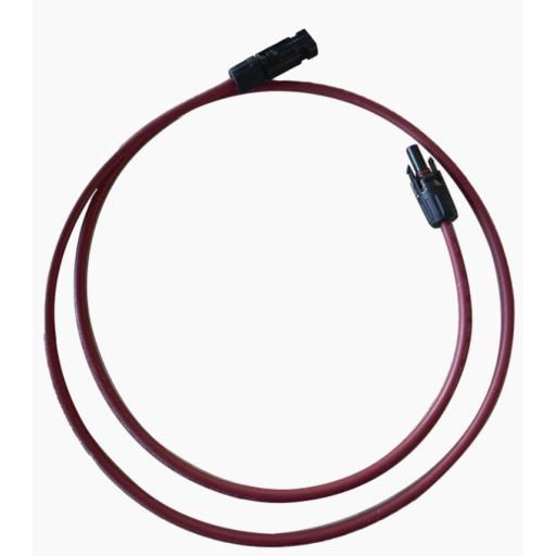 Epcom Cable Fotovoltaico, 1 m, Rojo, Calibre 10 AWG con Terminal MC4-M en ambos extremos