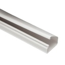 Panduit Canaleta LD10 de PVC rígido, con cinta adhesiva para instalación sin herramientas, de 38.4 x 24 x 3048 mm, Color Blanco Mate
