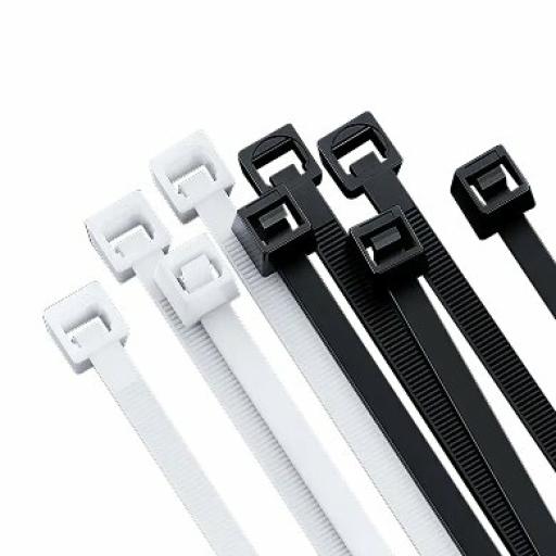 Data Components CINCHO NYLON EN COLORES BLANCO Y NEGRO (AMBOS) 20 CMS 200 PIEZAS