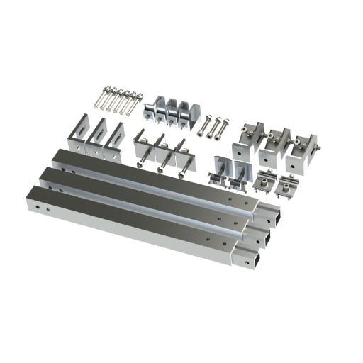 Epcom Caja de accesorios de aluminio  anodizado para montaje VEKTOR8R2700 , arreglo 1X2para techo