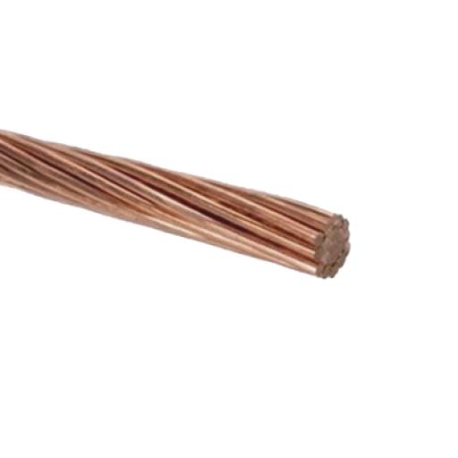 Viakon  QV74 / Cable  Cobre desnudo / 4 AWG /  Semiduro 7 Hilos / Rollo de 100 m.