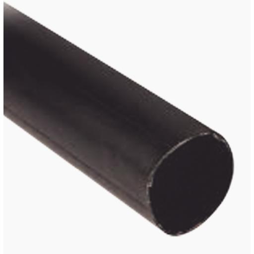 SYSCOM PARTS Tubo Termoencogible (Termofit) Negro de 1.2 m, 2" de Diámetro, Reduce de 2:1, Poliolefina.