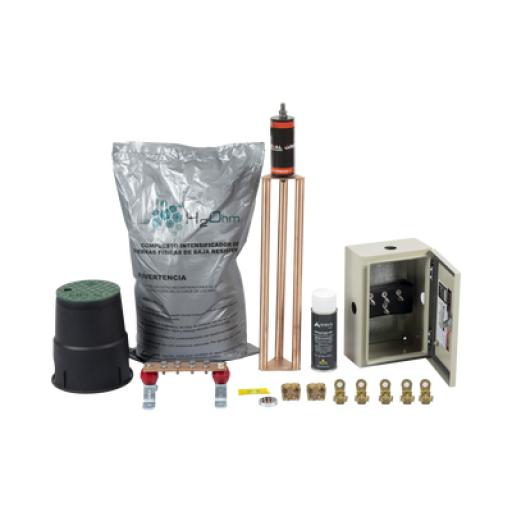 Total Ground Kit de tierra Física Modelo TG45K con Electrodo Magnetoactivo 50 x 11.5 cm, Capacidad Max: 45 AMP