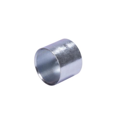 Jupiter Cople 4" (102mm) pared gruesa con rosca galvanizado etiqueta amarilla