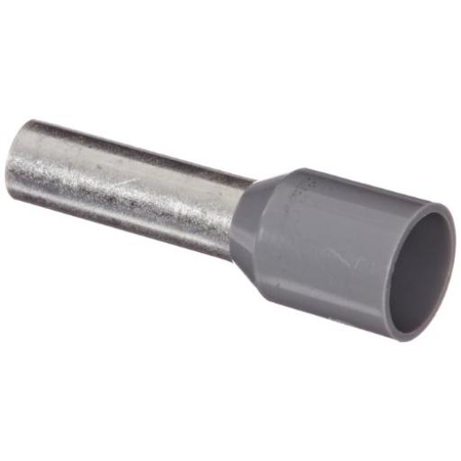[PANDUIT_FSD81-10-D] Panduit Ferrule Aislado PAN-TERM para Cable  12 AWG, Largo 17.5mm, DIN Color Gris. Paquete 500 Piezas