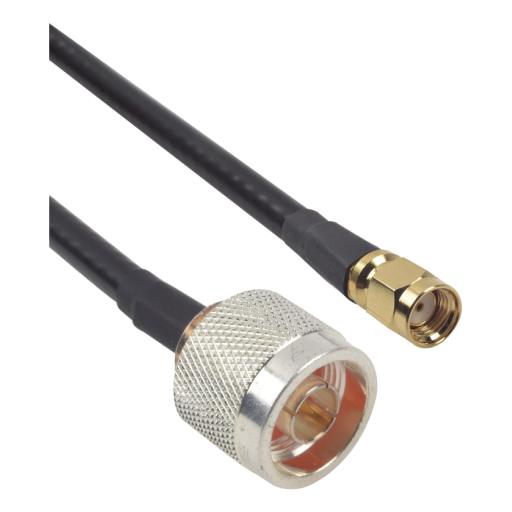 Epcom Jumper de 60cm con Cable LP240 y conectores N Macho y SMA Macho Inverso.